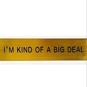 Modern Expressions, "I'm Kind Of A Big Deal", Funny Name Plate